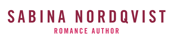Sabina Nordqvist wordmark logo; subtitle: Romance Author